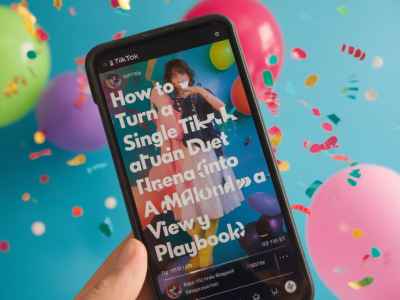 how to turn a single TikTok duet into a million-view trend (a step-by-step playbook)